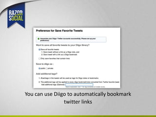 You can use Diigo to automatically bookmark
                twitter links
 