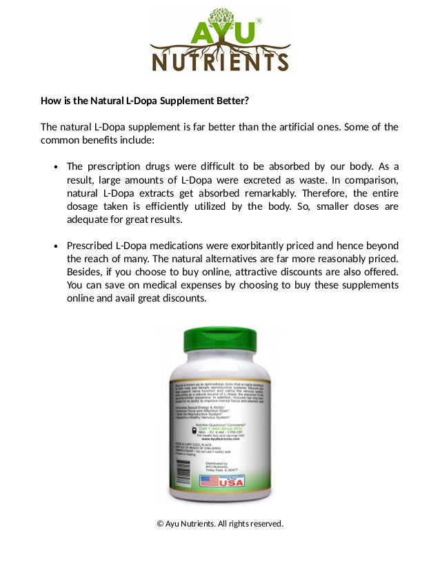 4 top benefits of the l dopa supplement