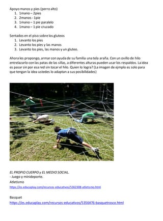 Apoyo manos y pies (perro alto)
1. 1mano – 2pies
2. 2manos - 1pie
3. 1mano – 1 pie paralelo
4. 1mano – 1 pie cruzado
Senta...