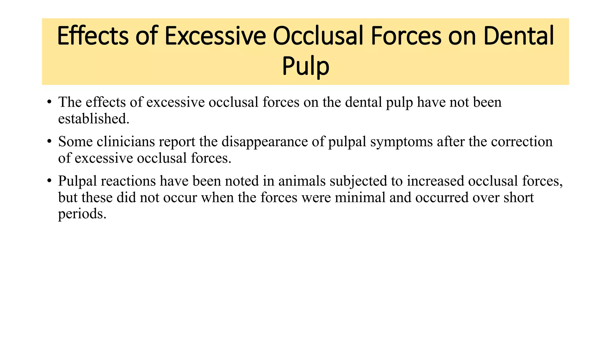 Trauma from Occlusion PPT