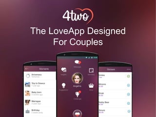 The LoveApp Designed
For Couples
 