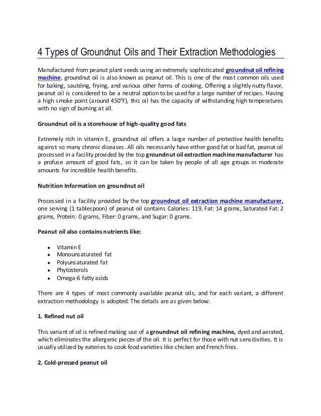 4 Types of Groundnut Oils and Their Extraction Methodologies.docx