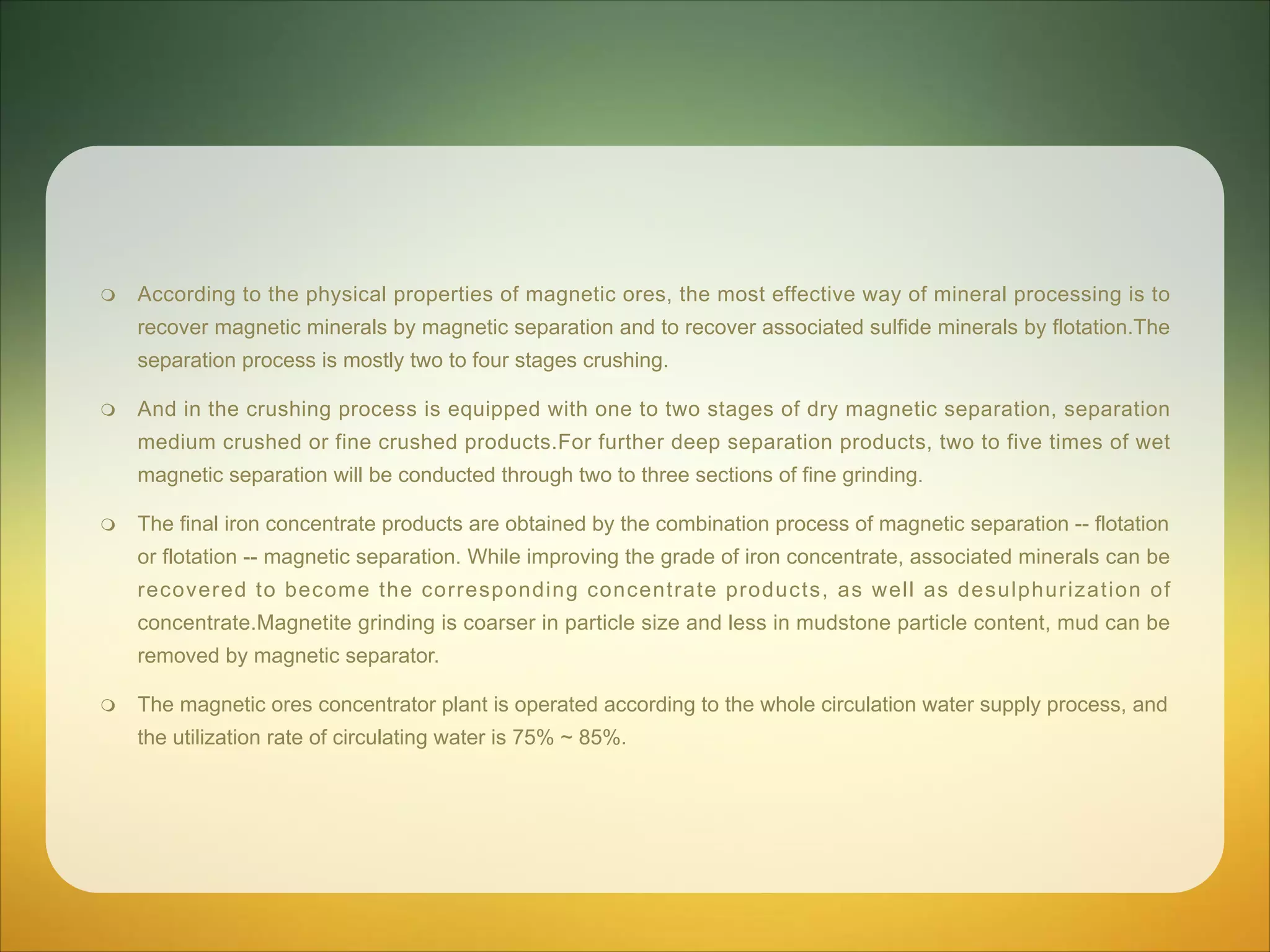 Types Of Iron Ore And Mineral Processing Technology PPT Types of iron ore and mineral processing technology ppt