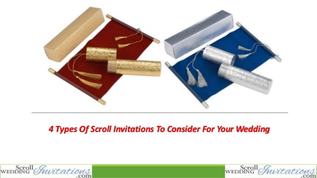 4 types of scroll invitations to consider for your wedding