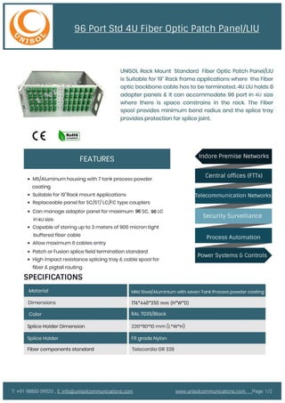 4u-stand-rack-mount-patch-panel | Unisol