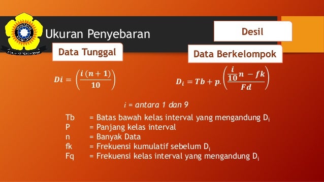 Ukuran pemusatan dan penyebaran