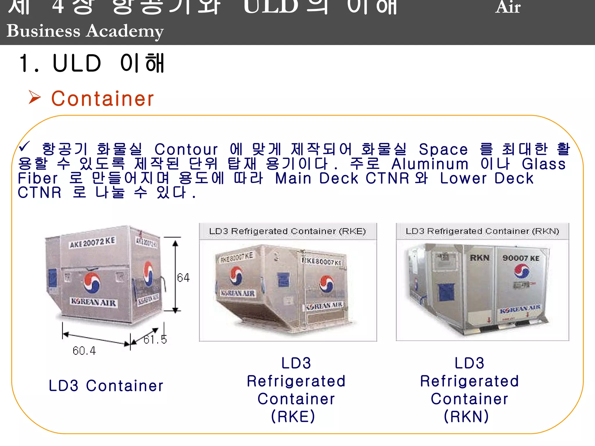 4장 항공기와 uld의 이해[ppt] | PPT