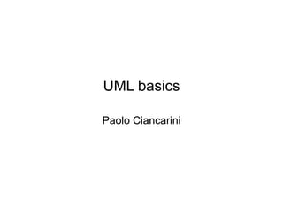UML basics

Paolo Ciancarini
 