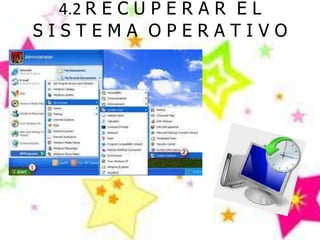 4.2 R E C U P E R A R E L
SISTEMA OPERATIVO
 