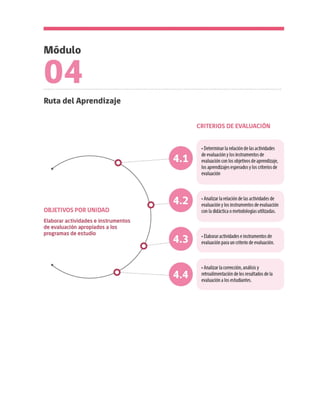 7
“Evaluación de AprendizajesTécnicos para Enseñanza MediaTécnico Profesional”- Unidad 4
 