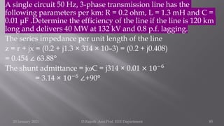 PERFORMANCE OF TRANSMISSION LINES: | PDF