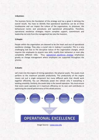 4 valuable points of operational excellence mining | PDF