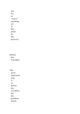 4 Variable Example Problem Part 2 Analysi.docx