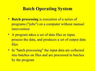 4 various operating systems | PPT