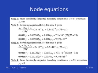 MAT210 2013/14 Sem II 12 of 18
Node equations
 