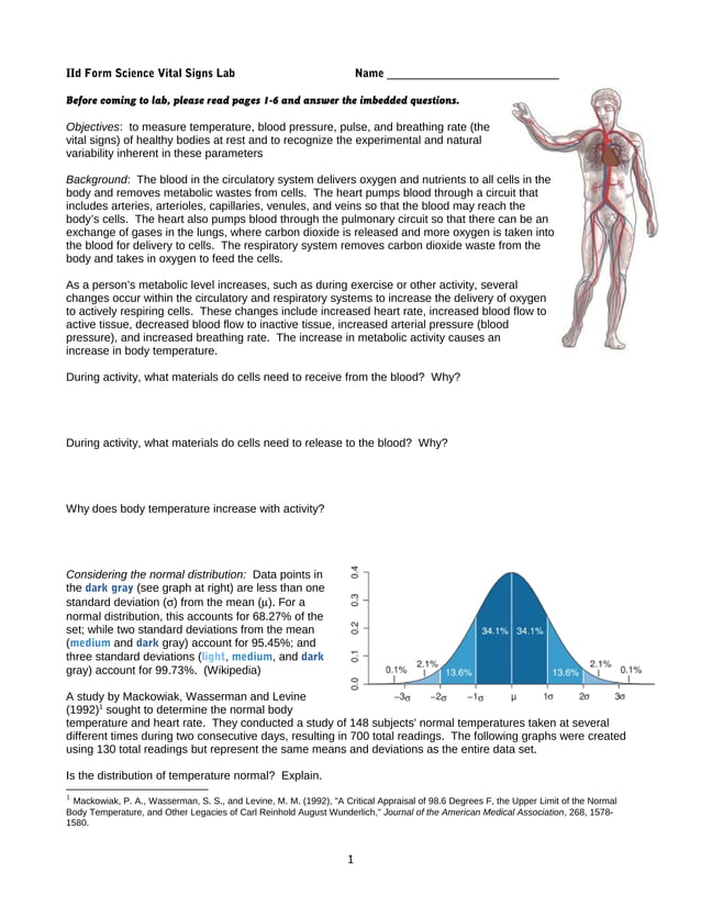 4 vital signs lab | PDF