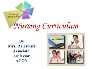 Nursing Curriculum
By
Mrs. Rajeswari
Associate.
professor
ACON
 