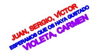 Sergio, juan, carmen, violeta, víctor 1ºa climas