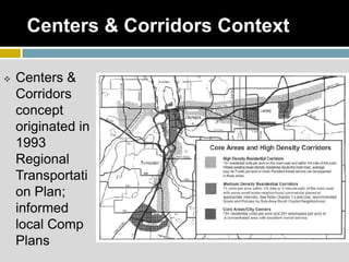Centers & Corridors Context ,[object Object],[object Object]