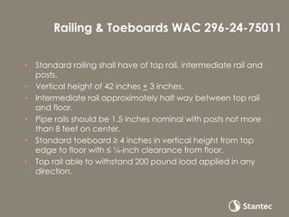 Wac Railing 4 water storage tank safety standards | PDF