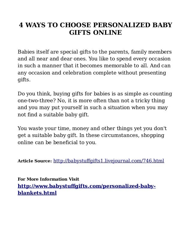 4 ways to choose personalized baby gifts online baby stuff gifts