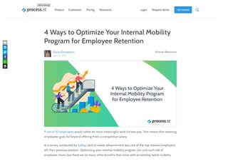 4 Ways to Optimize Your Internal Mobility Program for Employee Retention