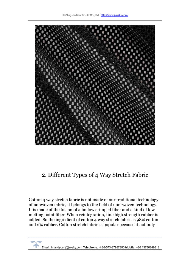 4 way stretch fabric