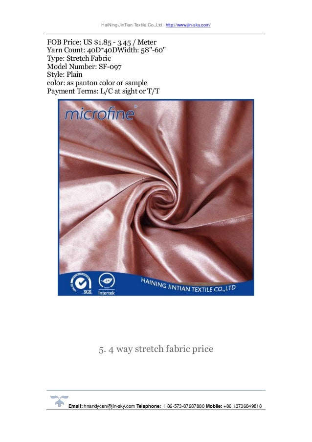 4 way stretch fabric