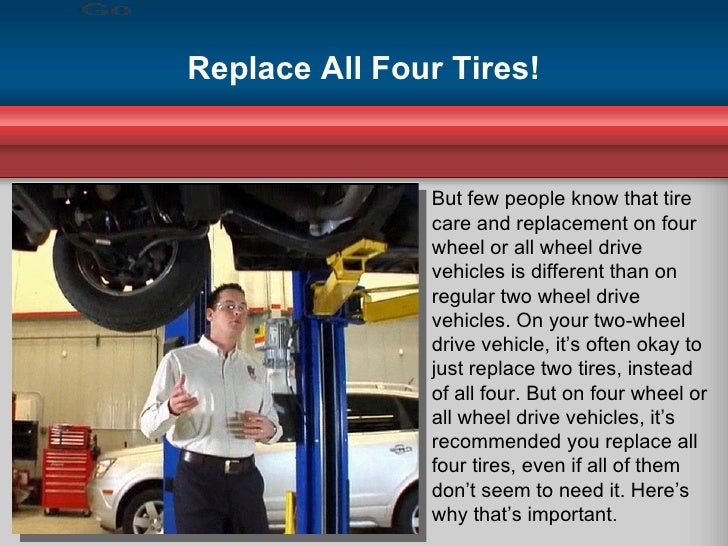 Belle Tire Car Care Tips 4WD Tire Replacement