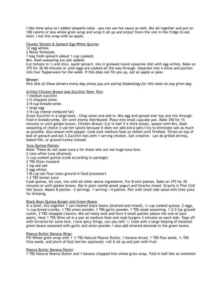 4 week meal plan pdf | PDF