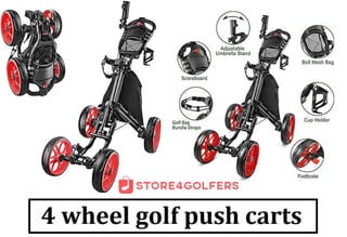 4 wheel golf push carts for sale