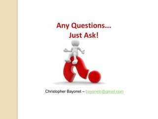 Christopher Bayonet – bayonetc@gmail.com
 