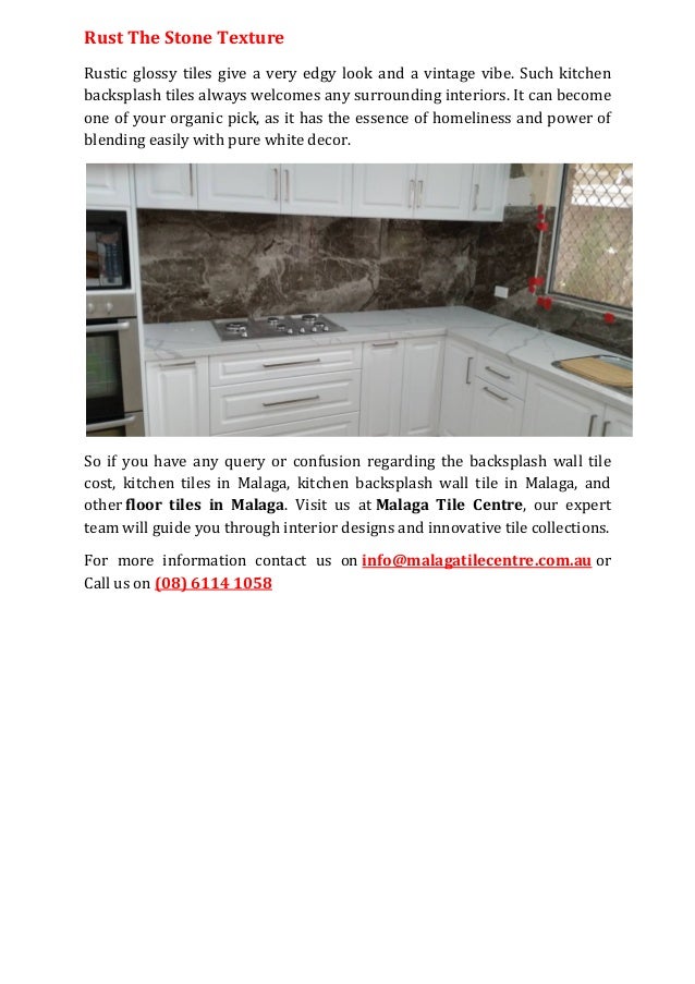 4 Wonderful Kitchen Backsplash Wall Tiles That You Should