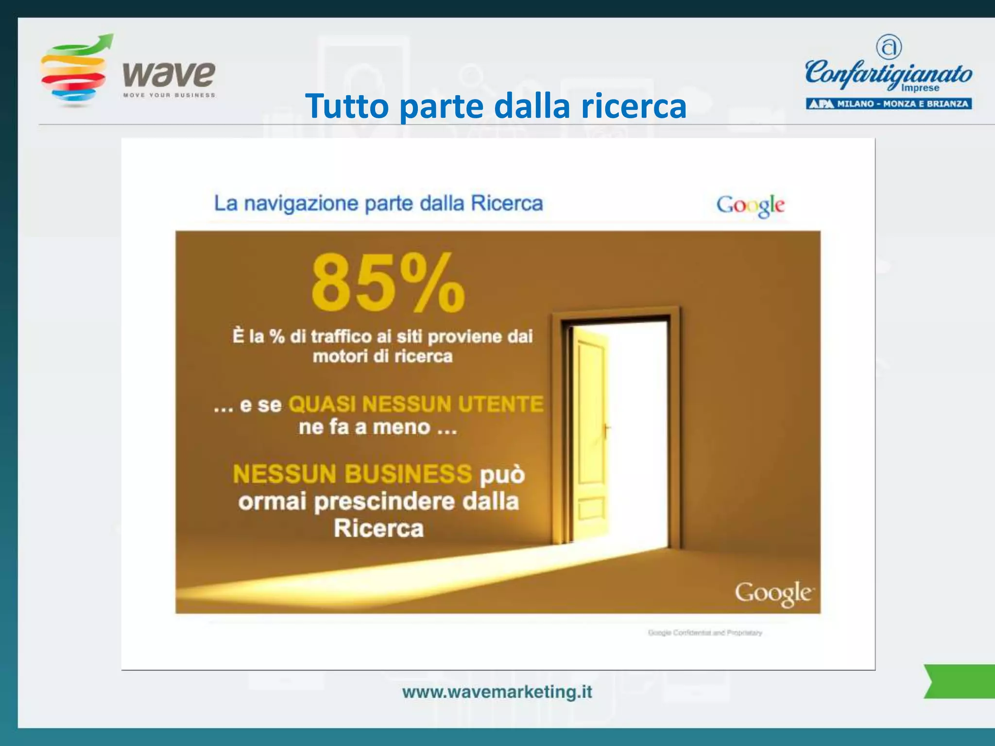 Tutto parte dalla ricerca 
 