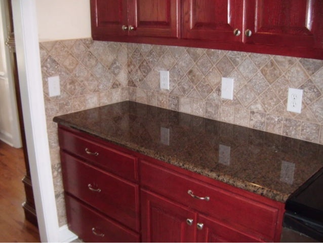 4x4 Noce Travertine Tile Backsplash Designs For Kitchens