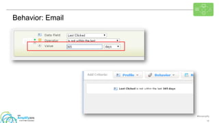 #ibmamplify
© 2015 IBM Corporation 16
Behavior: Email
 