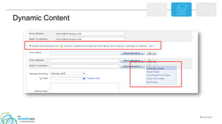 #ibmamplify
© 2015 IBM Corporation
Dynamic Content
 