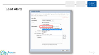 #ibmamplify
© 2015 IBM Corporation
Lead Alerts
71
 