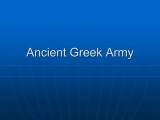 Ancient Greek Army 