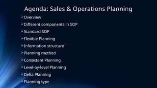 Sales & Operations planning SAP module PP | PPTX