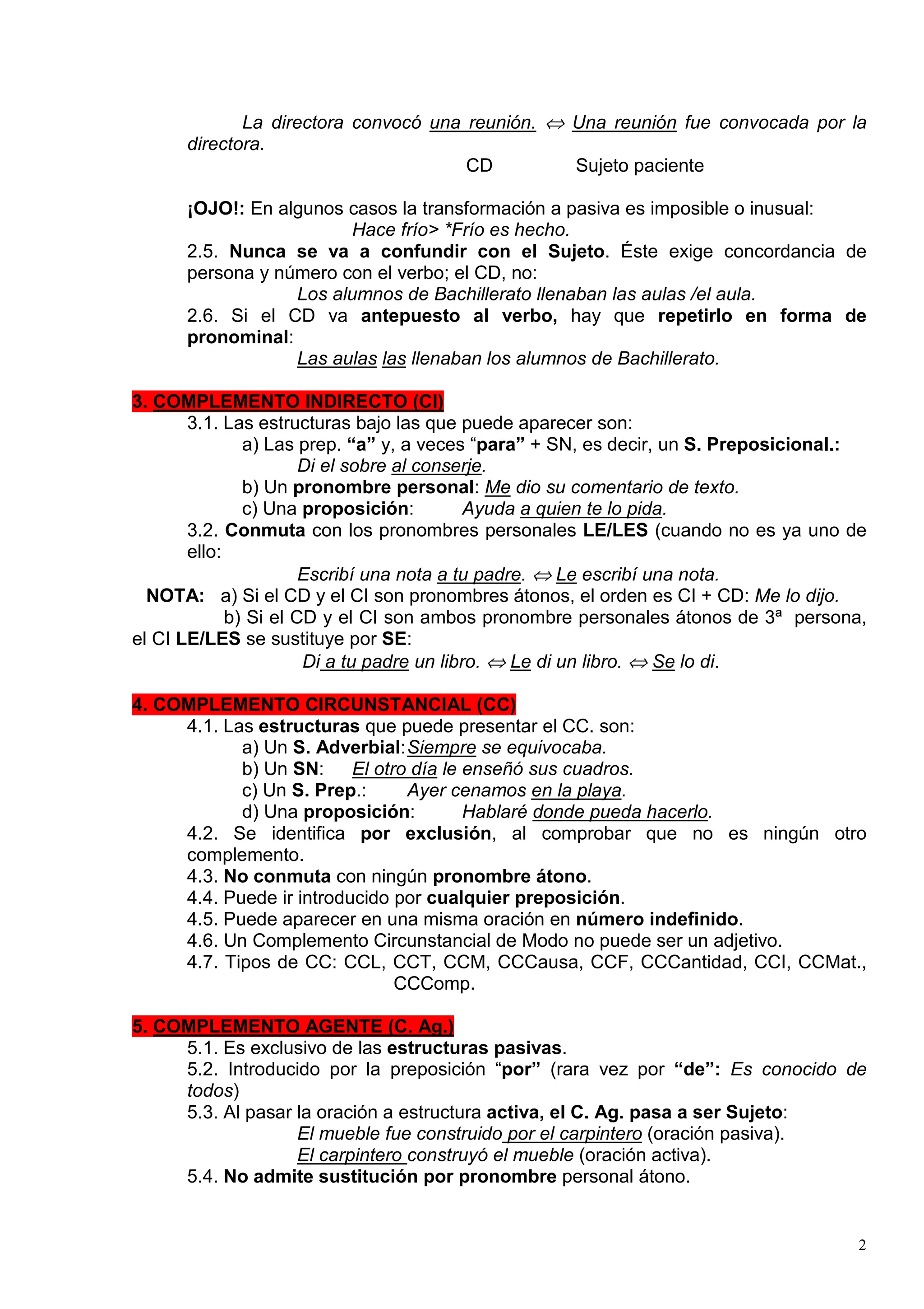 como-identificar-los-complementos-verbales | PDF