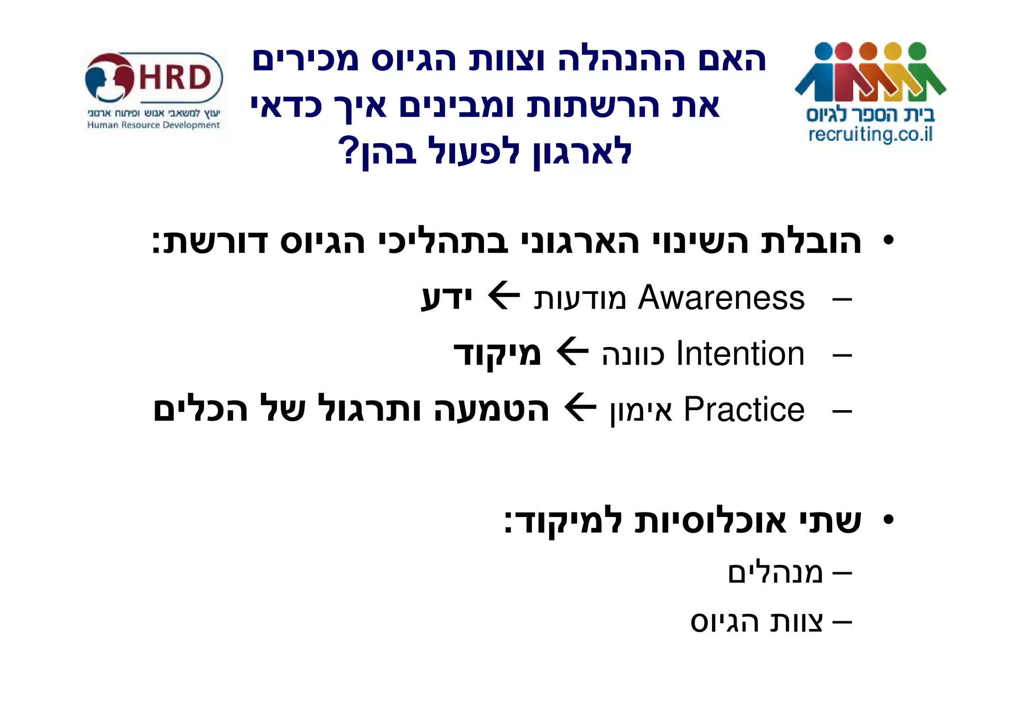 ¯
        ¯
             ?

:                ¯                       •
                         Awareness –
                         ¯ Intention –
    ¯                      Practice –


                     :        ¯          •
                                    –
                                    –
 