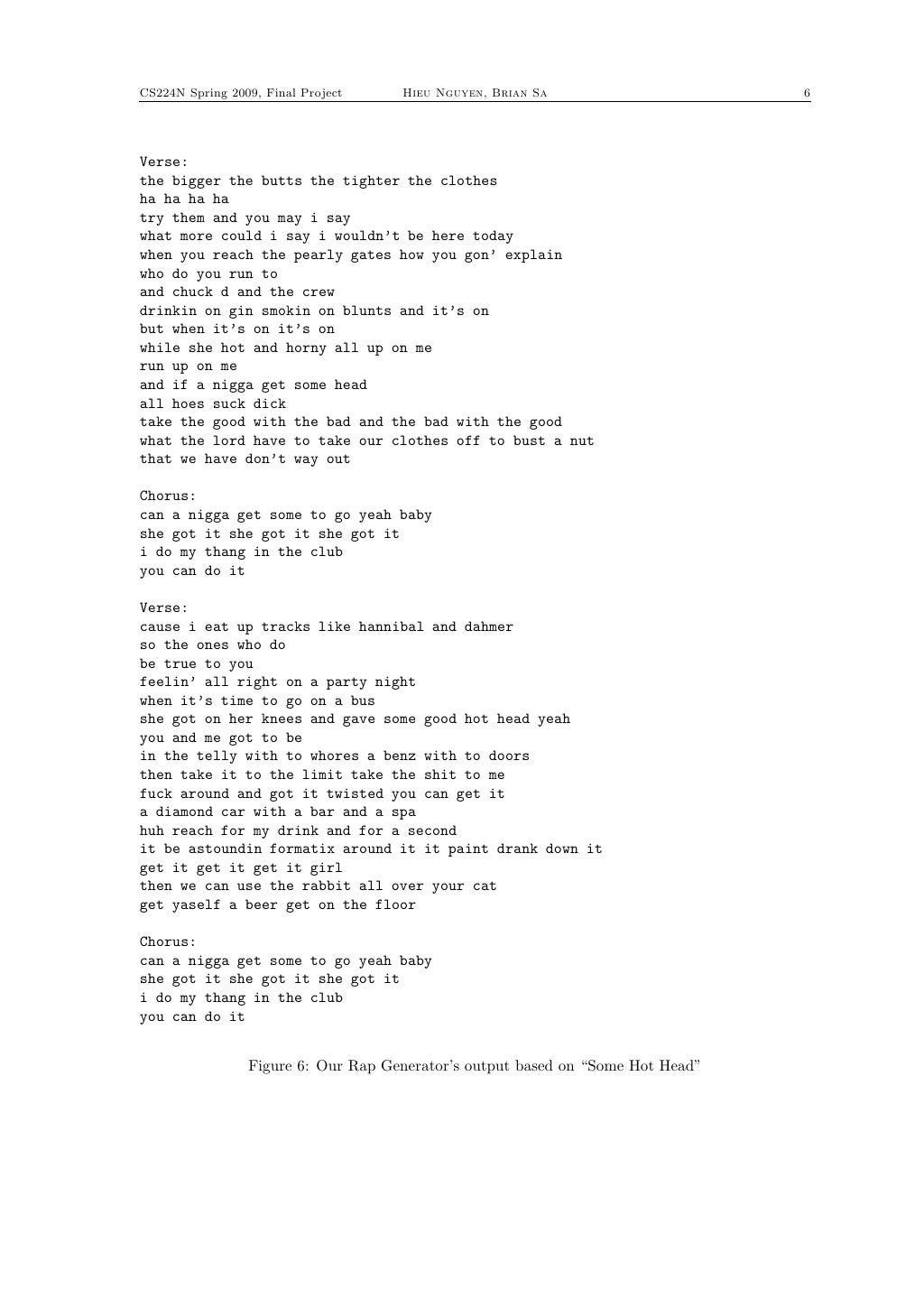Rap Lyric Generator