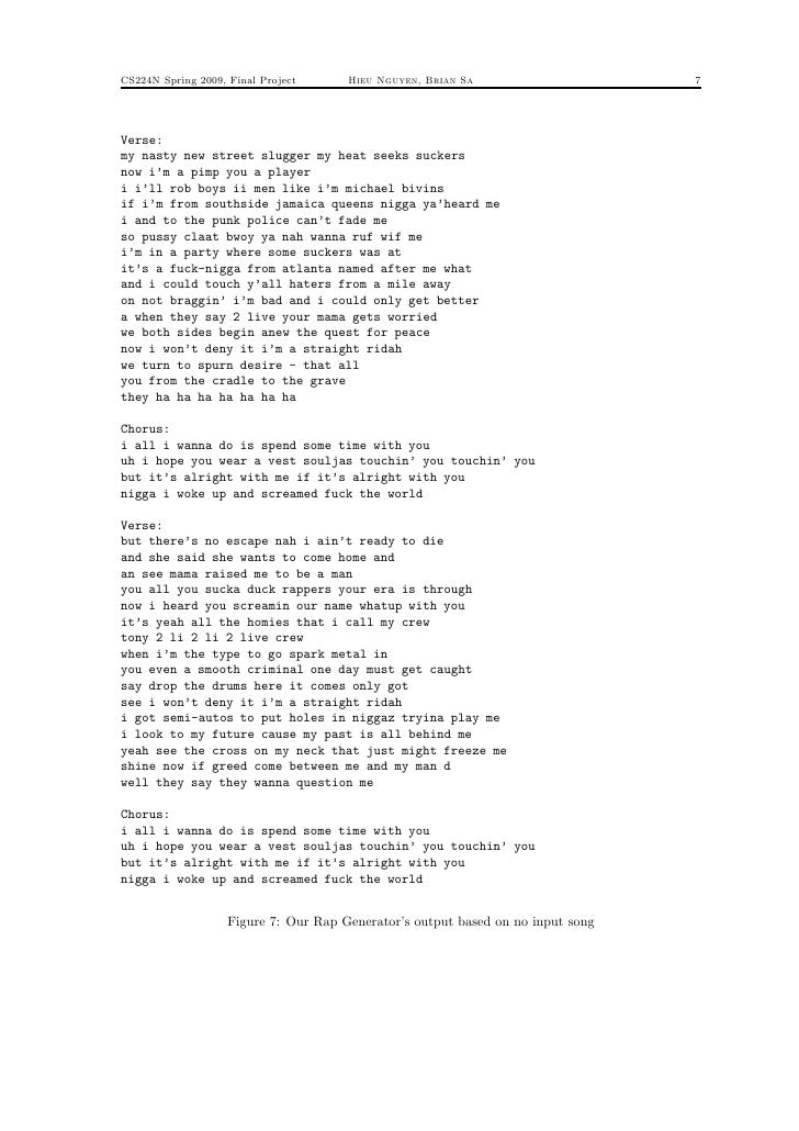 Rap Lyric Generator