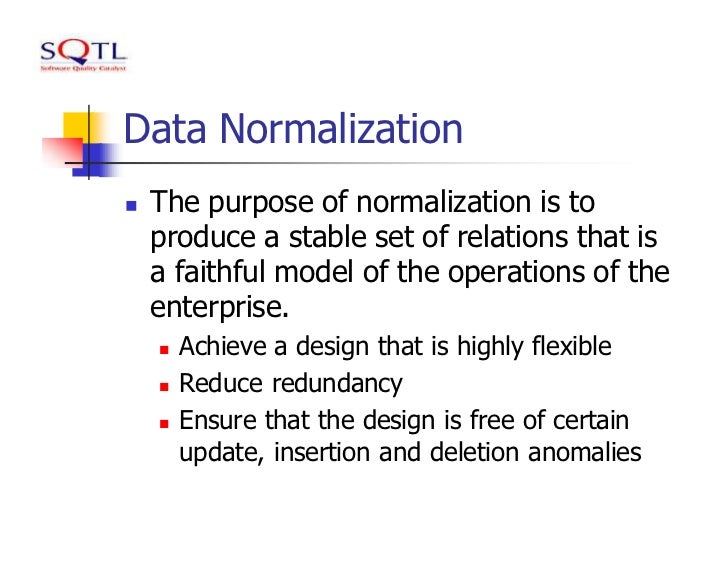 Normalization and Codd's Rule