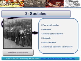 4. Dependencia de la economía americana.Se refiere al sometimiento económico que hacía Estados Unidos sobre parte del mundo, siendo la principal economía la cual entregaba créditos y gozaba de una industria manufacturera que abastecía al mundo a partir de 1914