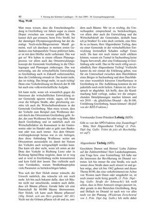 5. LTG-Sitzung am 18. Juni 2009