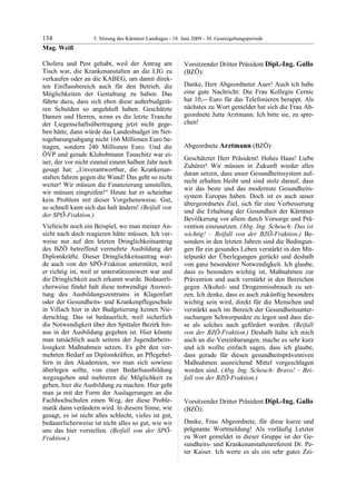 5. LTG-Sitzung am 18. Juni 2009