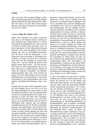 5. LTG-Sitzung am 18. Juni 2009