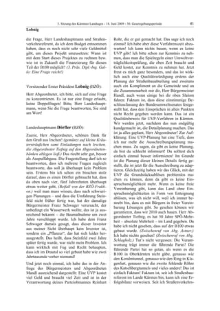 5. LTG-Sitzung am 18. Juni 2009